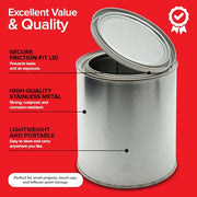 Stock Your Home 2 Pack / Silver / 1.0 quarts Paint Buckets