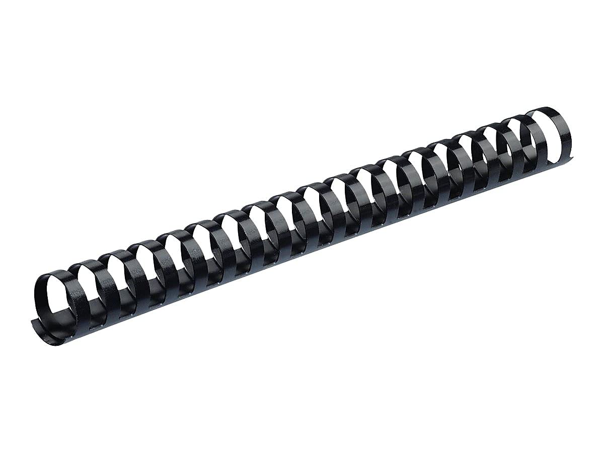 Plastic Comb Bindings by Fellowes – 100 Count (Pack of 1), Polyvinyl Chloride (PVC), black, Model 52367