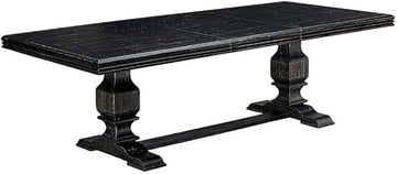 Furnifact Solid Wood Dining Table, Rectangular Kitchen Table for Dining Room, Modern Farmhouse Wooden End Table or Sofa Table