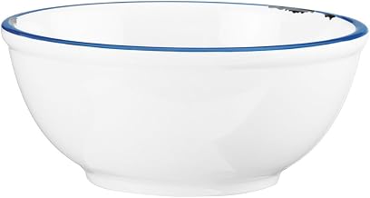 Enamelware Bowl by CAL-MIL – 10.75" Diameter, 5" Height, Melamine, White, Pack of 3, Model 3343-10-15