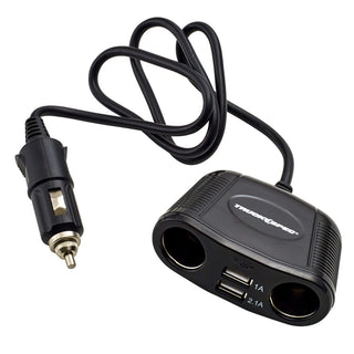 TS431USB Cig Lighter 4-way Socket Splitter by TRUCKSPEC – Commercial Grade