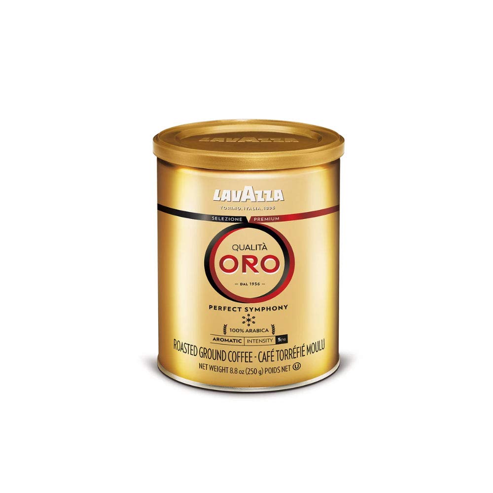 Qualità Oro Ground Coffee by Lavazza – 8.82 Ounce (Pack of 6), Pack of 6, Model 041953119029