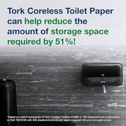 Tork 36 Rolls (750 Sheets each) / White / Coreless Paper & Plastic