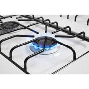 White Freestanding Gas Range with 5.1 Cu. Ft. & Bake Assist Temps by AMANA – 5.1 cubic_feet, Steel (porcelain‑coated)., Model AGR6303MMW