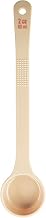 TableCraft 10644 Spoonout, 2 oz., 12.125" x 2.5" x 1", Solid, Long Handle with red Capacity Markings (oz/ml), Polycarbonate, Beige, NSF