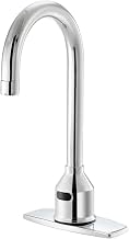 Krowne 16-650P Krowne Royal Series Eletronic Deck Mount Faucet, 6" Ridid Gooseneck Spout & Deck Plate