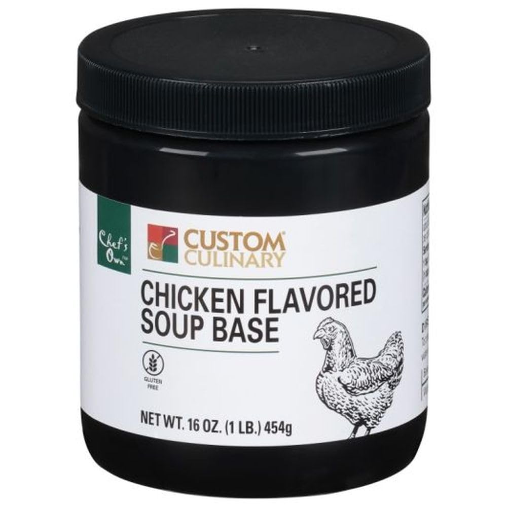 Chicken Flavored Granules Base Green 12 Case 1 Pound by Custom Culinary – 1 Pound, Pack of 12