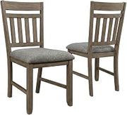Starlight Canyon Home Solid Wood Upholstered Dining Chairs Set of 2, Kitchen and Dining Room Chairs for Dining Table, 300 lbs Cap, Brown