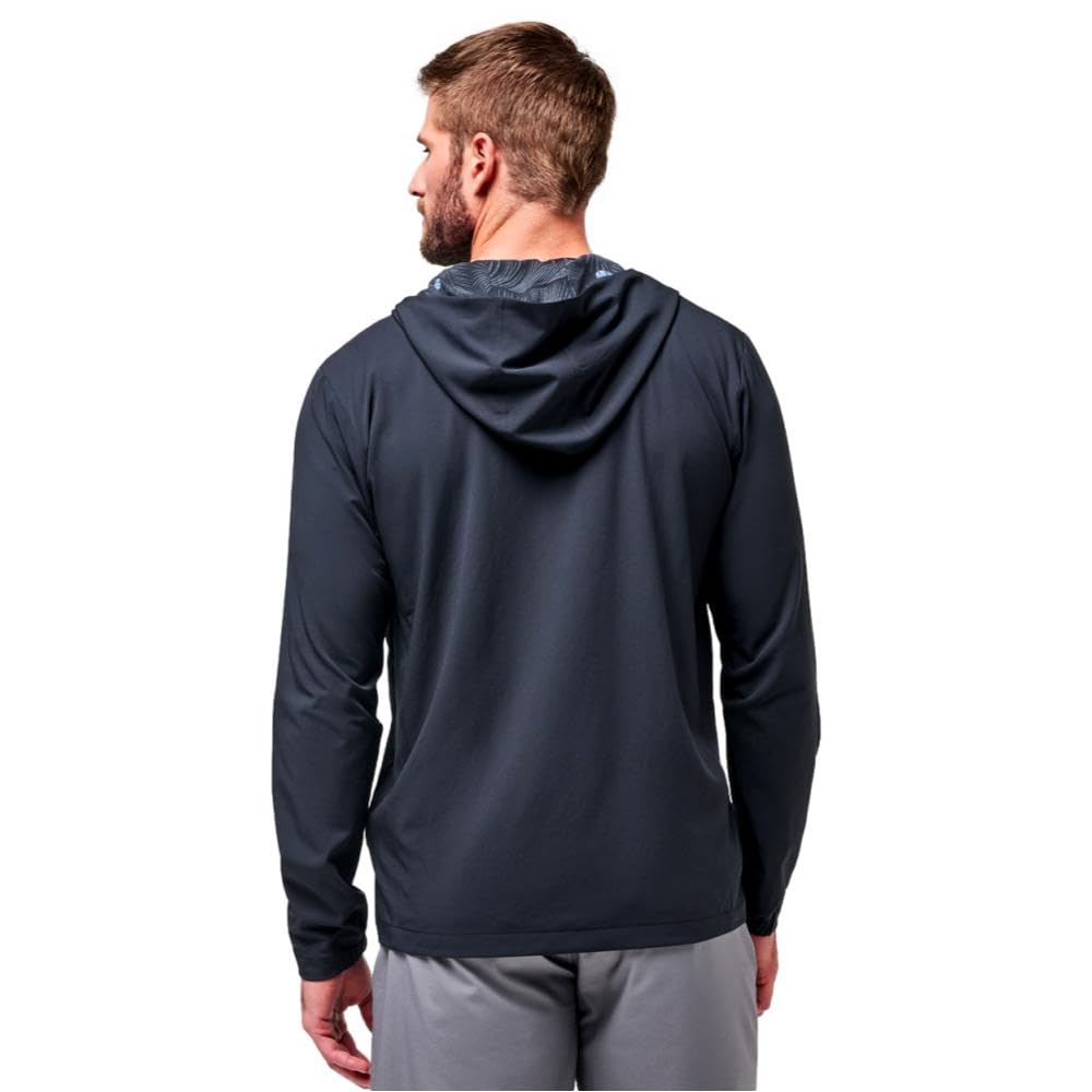 Men's Tech Hoodie CS Black XL by TravisMathew – Polyester Blend, Black, Model 1MAA124