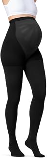 JOBST Maternity Opaque Compression Waist High Pantyhose Stockings, Closed Toe, 20-30 mmHg Moderate Support for Swollen Legs During Pregnancy