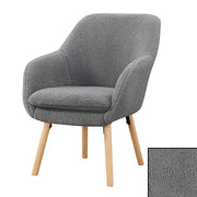 Convenience Concepts Sherpa Gray / Chair / (L) 25.25 in. x (W) 26.75 in. x (H) 33.5 in. Chairs