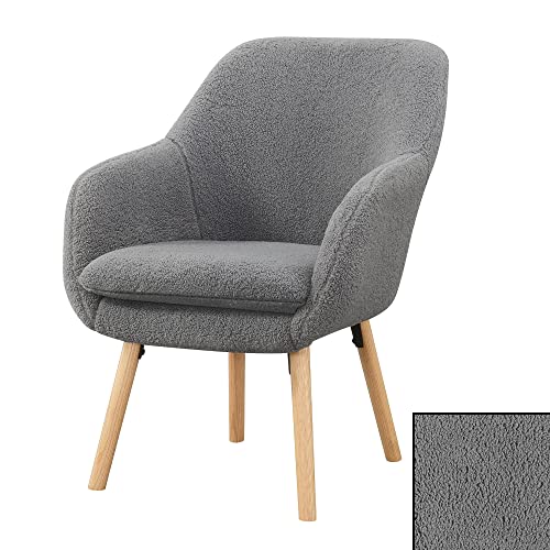 Convenience Concepts Sherpa Gray / Chair / (L) 25.25 in. x (W) 26.75 in. x (H) 33.5 in. Chairs