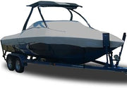 Custom Fitted 7.6oz 100% Polyester Boat Cover Compatible for a 2024-2024 Correct Craft Super Air Nautique G25 Paragon in Solution Dyed Canvas. Made on Demand