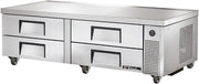 True TRCB-72 Chef Base: Drawered Refrigerator, 25.375" Height, 32.125" Width, 72.375" Length