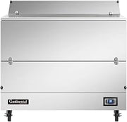 Continental Refrigerator MC4-SS-D Dual Access Milk Cooler 49"W, Forced Air Cooling & Full Stainless