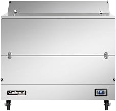 Continental Refrigerator MC4-SS-D Dual Access Milk Cooler 49"W, Forced Air Cooling & Full Stainless