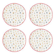 10 Strawberry Street Skiers / 6" / Traditional Appetizer Plates