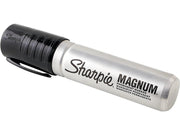 Magnum Permanent Marker by Sharpie – Aluminum, Black, Pack of 12, Model 44001BX