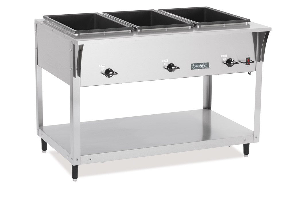 ServeWell Streamlined 3 Well Hot Food Table by Vollrath – Model 38217