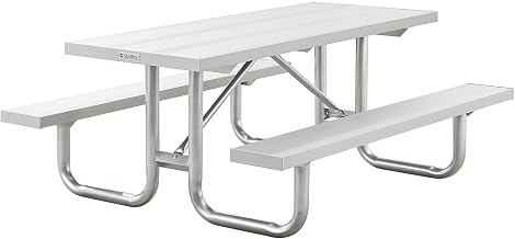 Global Industrial 6' Heavy-Duty Aluminum Picnic Table