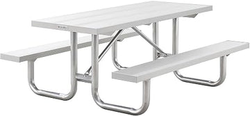 Global Industrial 6' Heavy-Duty Aluminum Picnic Table