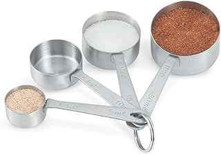 Vollrath 46589 Four-Piece Straight Sided Measuring Spoon Set