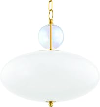 Mitzi H729701-AGB Viviana - 1 Light Pendant 14.5 inches Tall and 15 inches Wide - Aged Brass