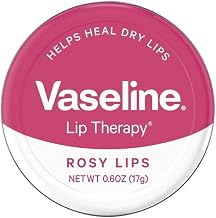 Vaseline Lip Therapy Lip Balm, Rosy Lips 0.6 oz (Pack of 12)