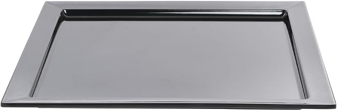 HUBERT Square Black Melamine Tray - 18" L x 18" W x 1" H