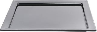 HUBERT Square Black Melamine Tray - 18" L x 18" W x 1" H
