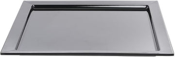HUBERT Square Black Melamine Tray - 18" L x 18" W x 1" H