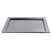 Square Black Melamine Tray - 18" L x 18" W x 1" H by HUBERT – 18" x 18" x 1", Melamine, Black, Model H0213-BK