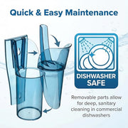 San Jamar 6 oz to 10 oz / Blue / Modern Storage & Transport