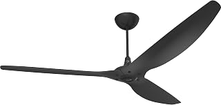 Big Ass Fans Haiku, 84" Diameter, Smart Outdoor Ceiling Fan, Universal Mount- 12" Downrod (included) (Black)