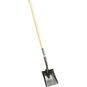 UNION TOOLS-SQUARE POINT DIGGING SHOVELS by Emedco – 9-1/4" x 11"-1/2", Plastic, Grey/Wood, Model 40184