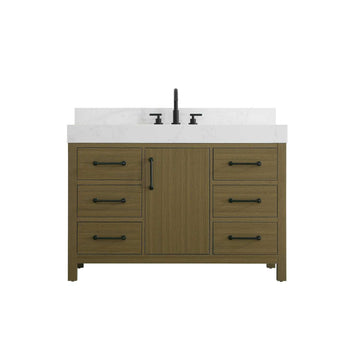 Elegant Kitchen and Bath 48" Single Bathroom Vanity in Chestnut Brown by Elegant Lighting – unspecified, Wood, Chestnut Brown, Model VF60648MCB-BS
