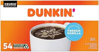 Dunkin' French Vanilla Coffee, 54 Keurig K-Cup Pods