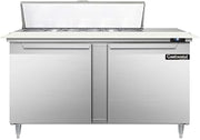 DL60-12C Designer Line Sandwich Unit, 60" W, With 12 Pan Top Openings & 19" Cutting Board