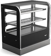 36-inch-wide 120-volt cubed-glass countertop Refrigerated deli display case with rear access