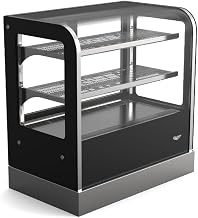 36-inch-wide 120-volt cubed-glass countertop Refrigerated deli display case with rear access
