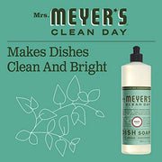 Mrs. MEYER'S 16 Fl Oz (Pack of 2) / Basil / A340 Dish Soap
