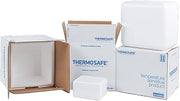 Thermosafe 652 EPS Foam Multi Purpose Insulated Shipper Container with Corrugated Carton, Thin Wall, 11" L x 9" W x 10" H (Case of 12)