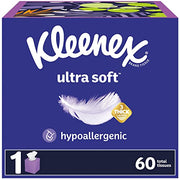 Kleenex White / 60 Count (Pack of 1) / 1 Box Tissues