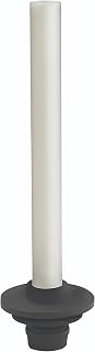 Krowne 23-150 Universal Overflow Pipe, Plastic Overflow Tube for Bar Sinks, Fits 1", 1-1/4" & 1-1/2" Drains, Includes Heavy Duty Rubber Grommet, 8-1/2" Overall Height