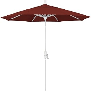California Umbrella 7.5' Rd. Aluminum Patio Umbrella, Crank Lift, Collar Tilt