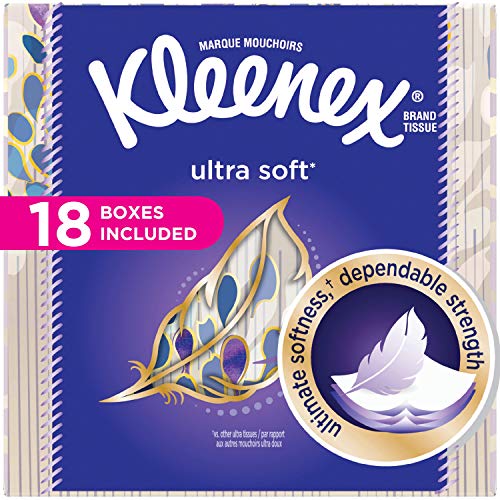 Kleenex White / 75 Count (Pack of 18) / 1 Box Tissues