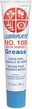 Lubriplate 105 Motor Assembly Smooth Light-Bodied Grease, 10 oz Plastic Tube
