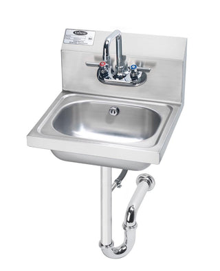 Hand Sink by Krowne – 15"L x 16"W x 14"H, Stainless Steel, Model HS-4