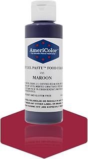 AmeriColor Food Coloring, Maroon Soft Gel Paste, 4.5 Ounce