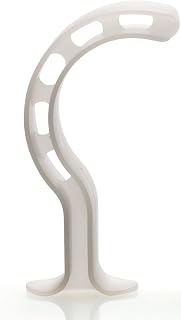 Medline Berman Airways, 80 mm, White, Slotted Sides, Central Airflow Holes, Bite Block, Disposable, Box of 12 Each
